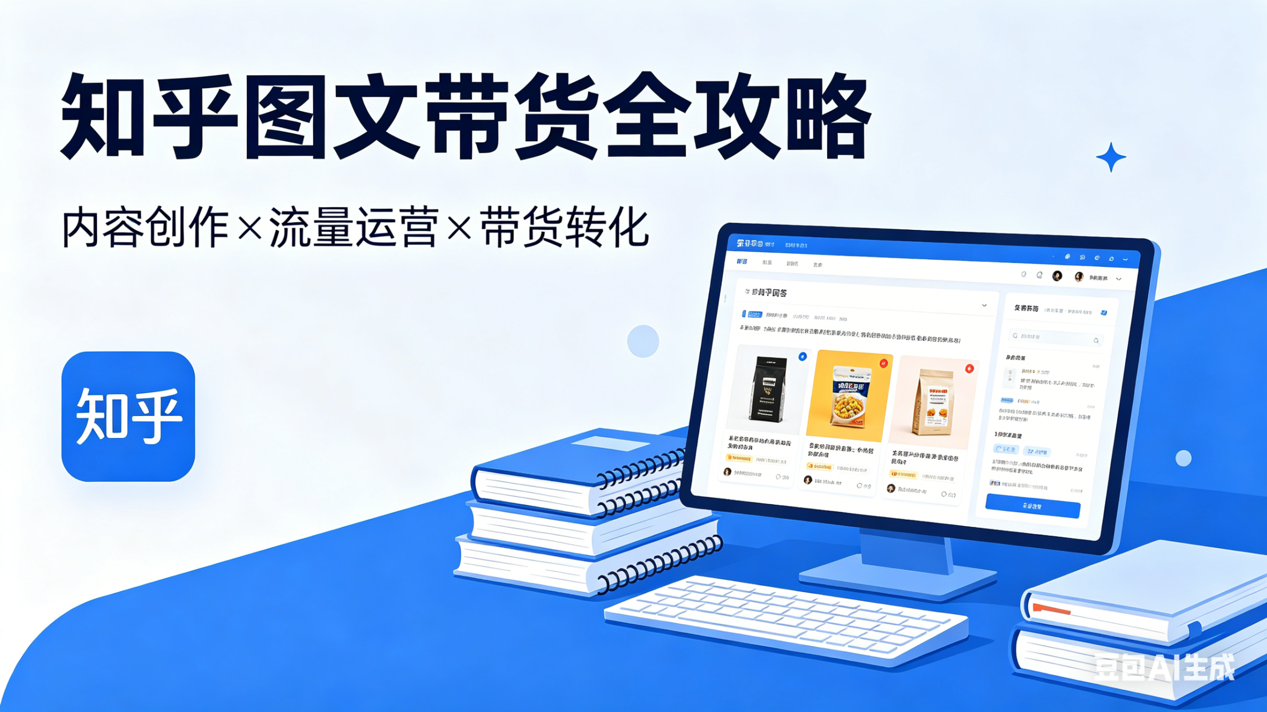 知乎图文带货掘金，账号打造 爆文创作 选品变现保姆级教程-枫创社